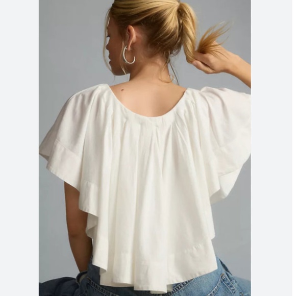 Brand New MAEVE RUFFLED SWING BLOUSE - Picture 2 of 9